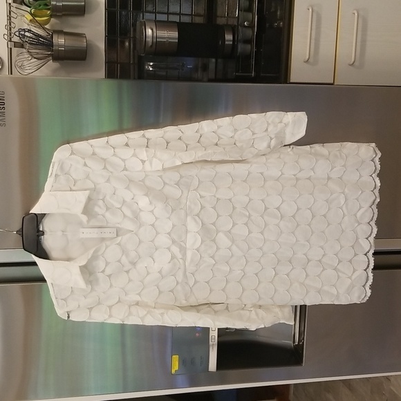 💕TRINA TURK💕 Overlook Dress ~ Sun Medallion Lace Whitewash 14 NWT - Picture 5 of 12